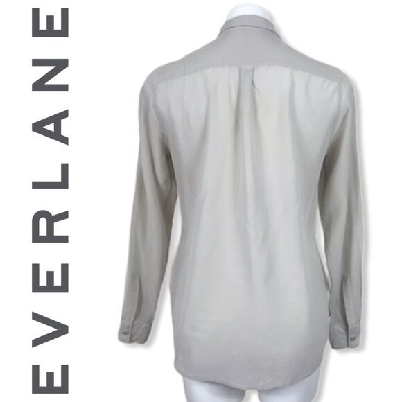 Everlane Silk Button Down Blouse Shirt Top Size S Business Casual Work Career - Picture 3 of 8